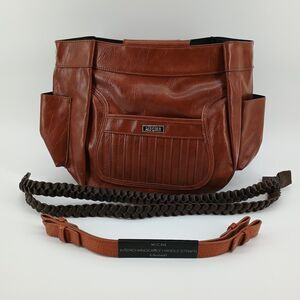 Miche Brown Dawn Demi Shell  Tan Straps Brown Braided Straps Retired